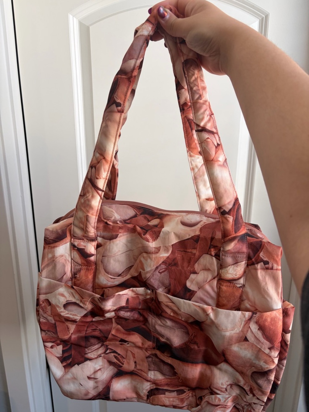 Baggu Cloud Bag in Ballerina Print (This colorwave is discontinued, rare find)